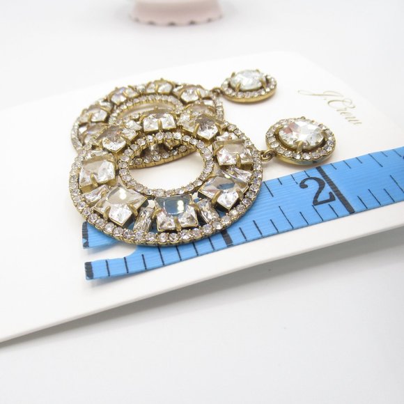 J. Crew Crystal Drop Cocktail Earrings - Picture 7 of 8
